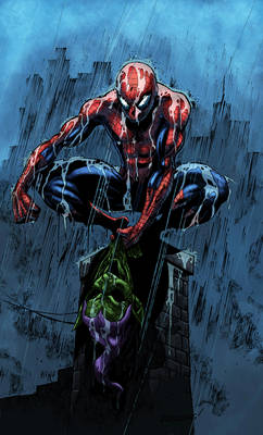 Spider-Man rain