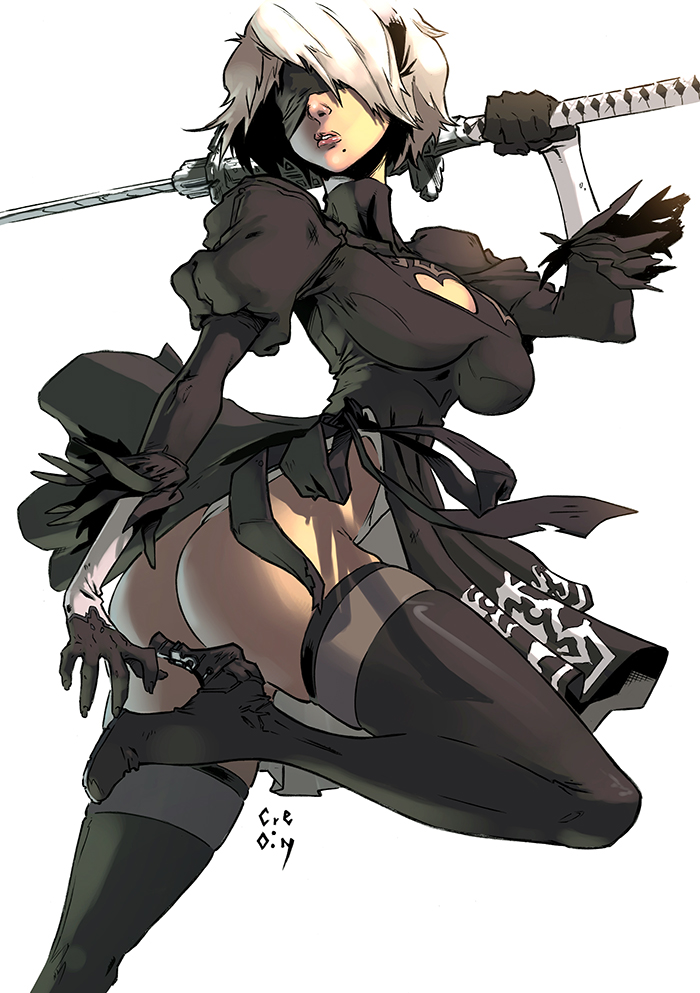 2B - Nier Automata color