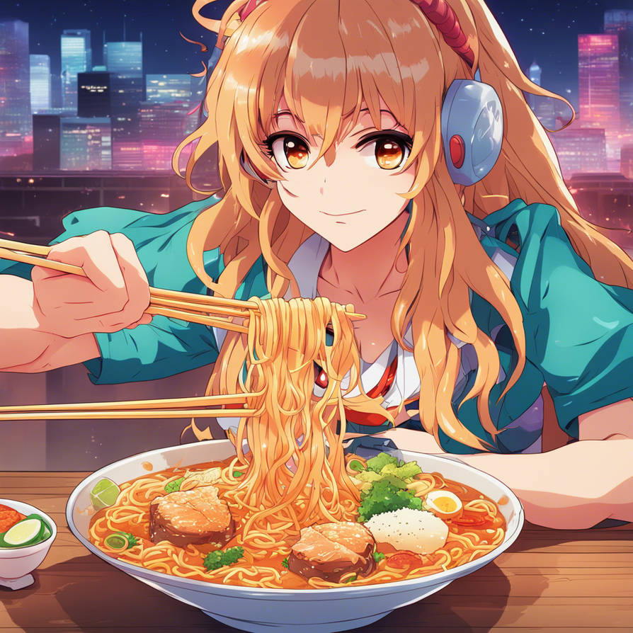 Eating ramen