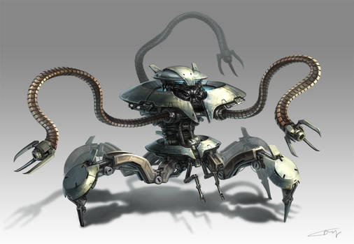 Alien Crawler Bot Concept