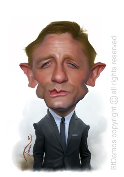 Daniel Craig Caricature