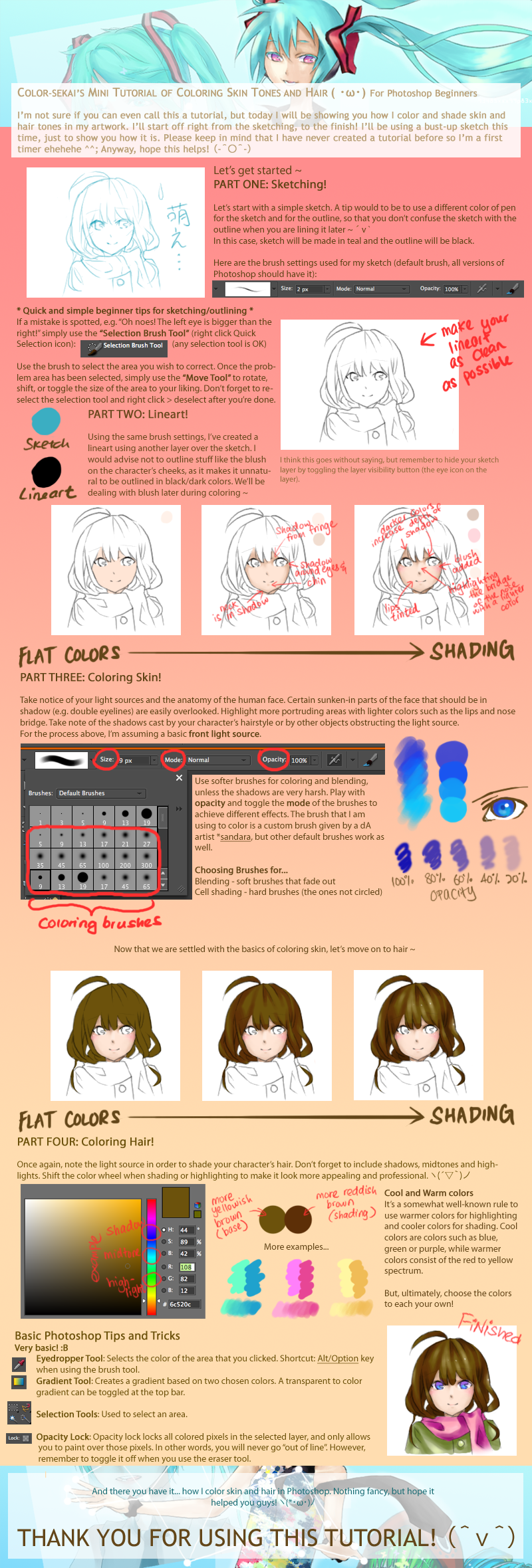 Mini Coloring Tutorial for Photoshop Beginners by color-sekai on DeviantArt