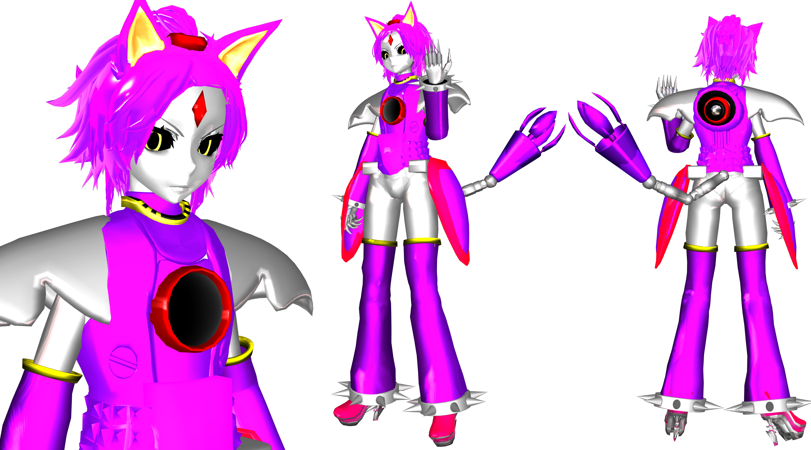 [MMD] Metal Blaze Gijinka WIP(Sonic Series)