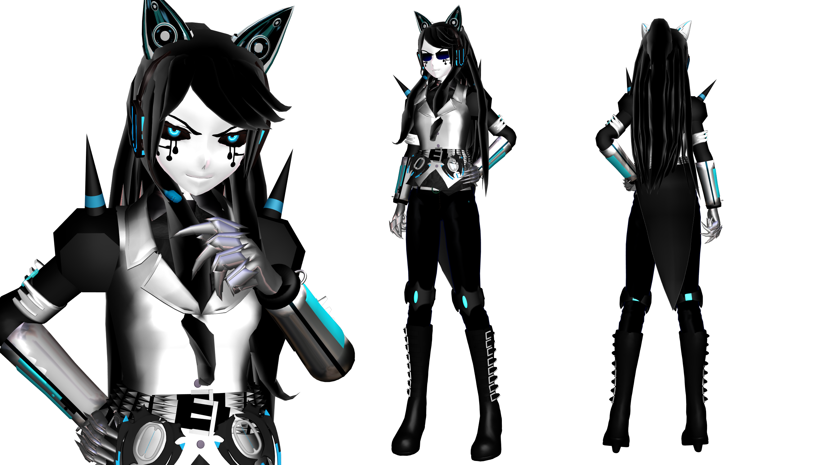 [MMD] Mecha Kitty Gijinka (BATIM OC)