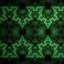 JLF0780 Green Mandelbrot Pattern in Black