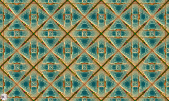 JLF1872 Tiles of the Golden Grid on Blue