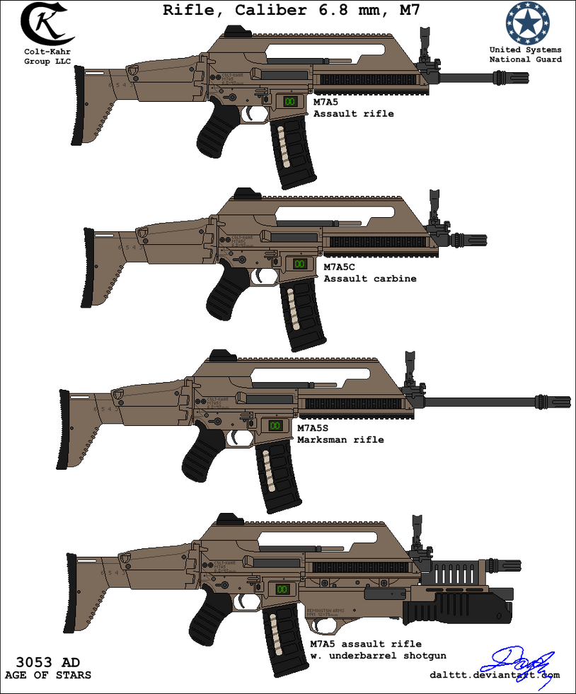 Usmc R7 Drawing Colt M7 Assault rifle by DaltTT on DeviantArt