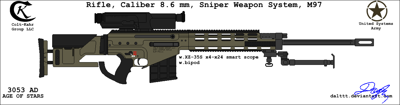 Colt M97 Sniper rifle by DaltTT on DeviantArt