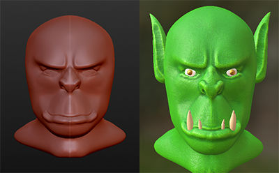 Orc head attempt...