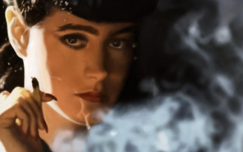 Blade Runner Rachel Smoking By Kizzshizzle On Deviantart