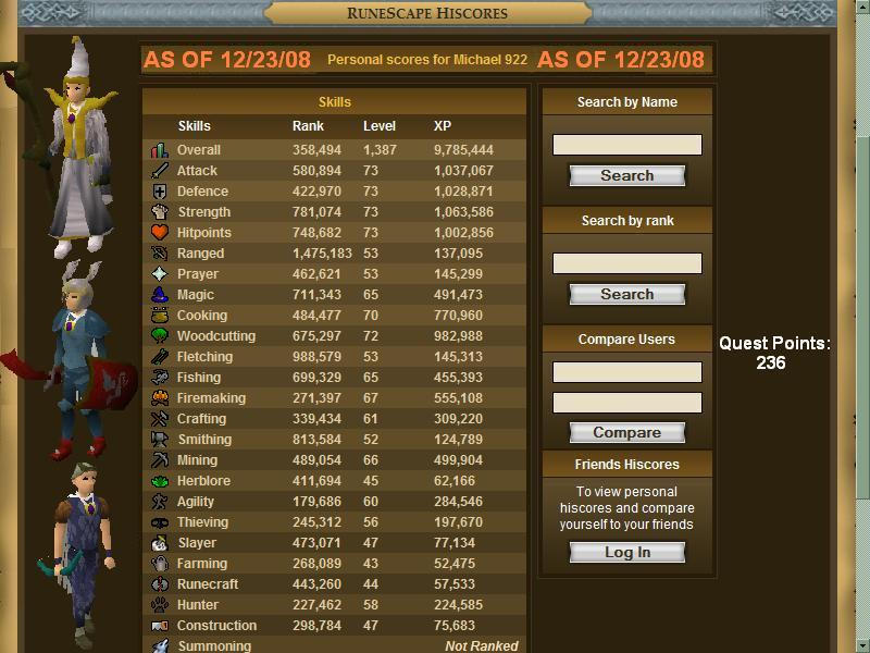 My RuneScape stats by MarioLinkFan on DeviantArt