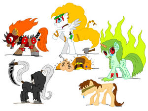 My little Ponies of the Apocalypse (Recolours)