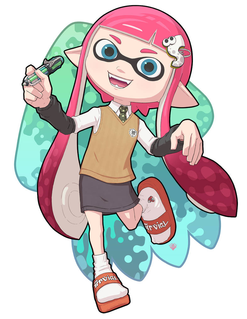 inkling holding the ink by blackmark500 on DeviantArt