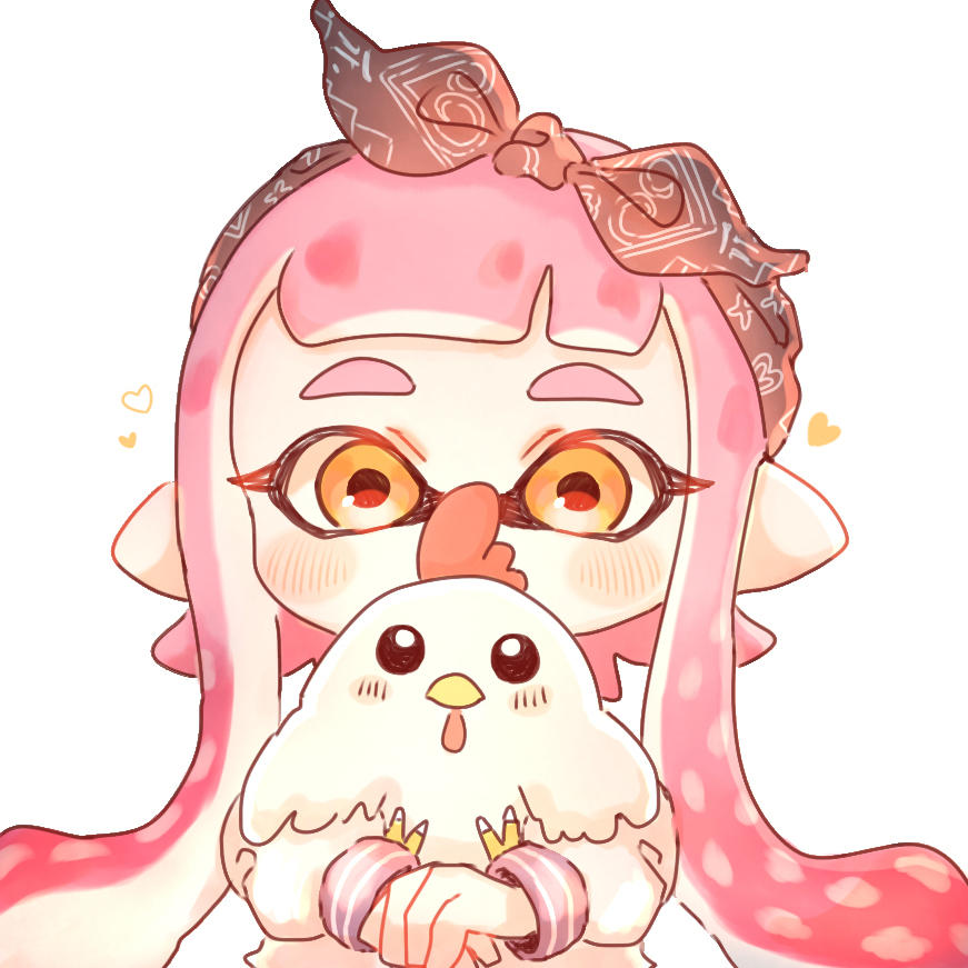 Inkling holding the chicken by blackmark500 on DeviantArt