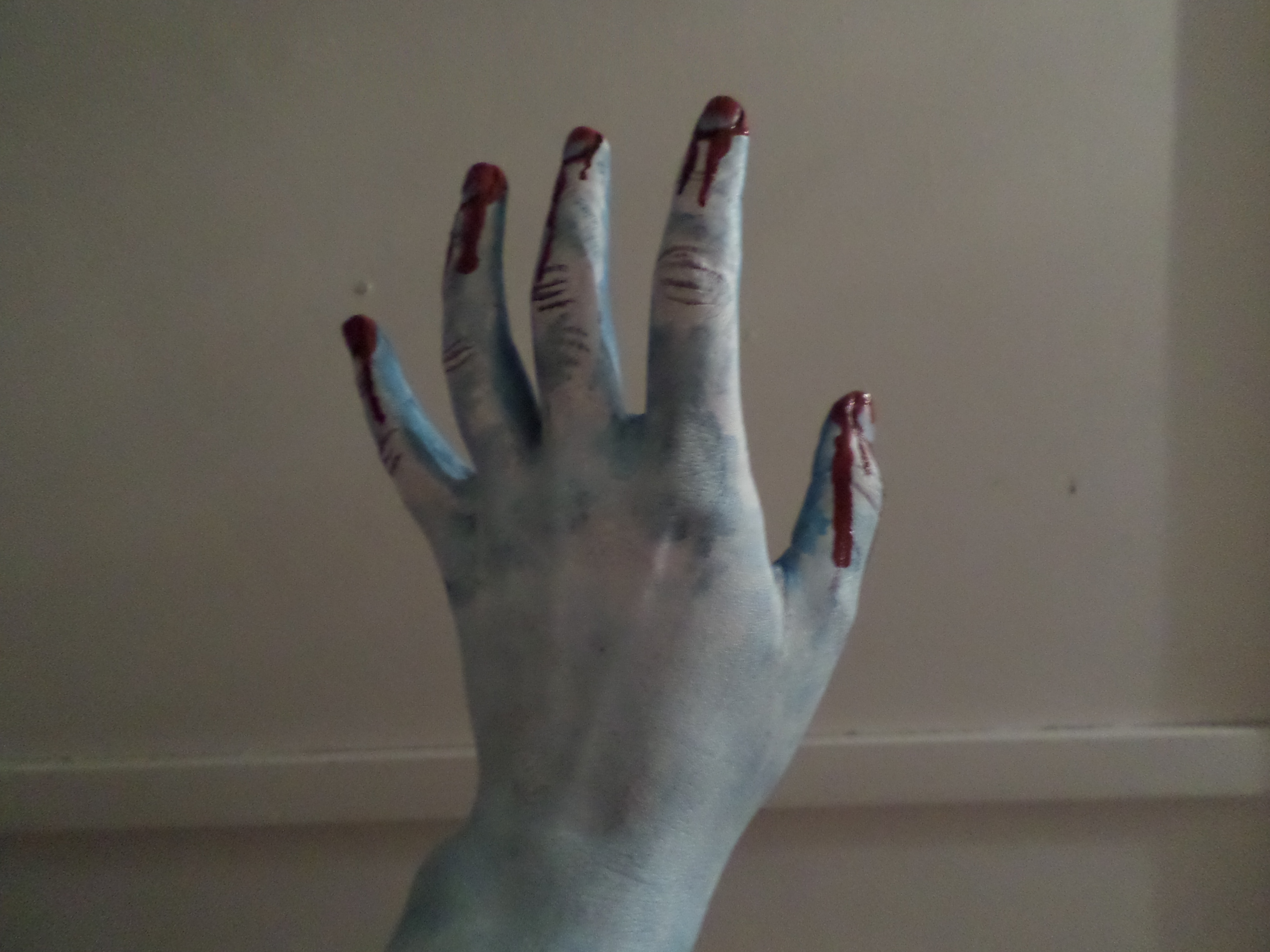 Frozen zombie hand