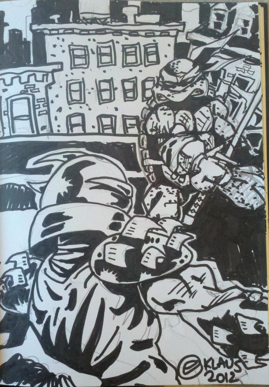 Tmnt Comic Rooftops TMNT ROOFTOP SCENE by interstateninja on DeviantArt