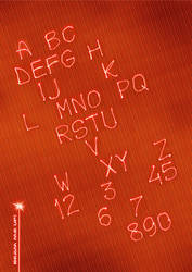 Laser alphabet.