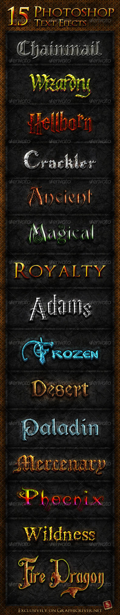 15 Photoshop Text Effects by survivorcz on DeviantArt