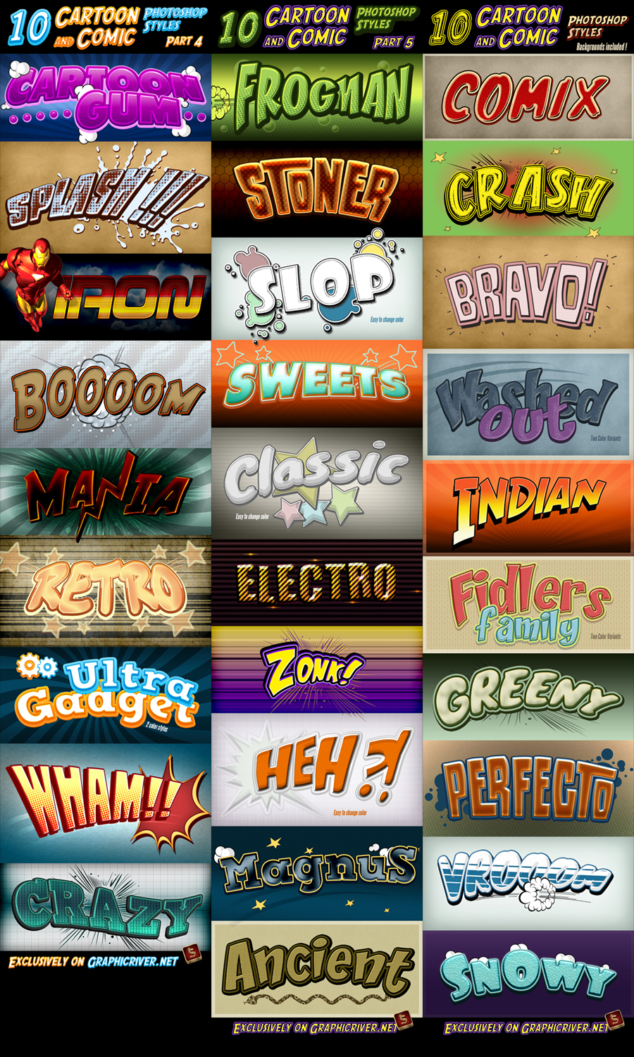 Cartoon and Comic Book Styles Bundle 2 by survivorcz on DeviantArt