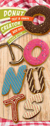 Donut Creator - Text and Shape Photoshop Action by survivorcz