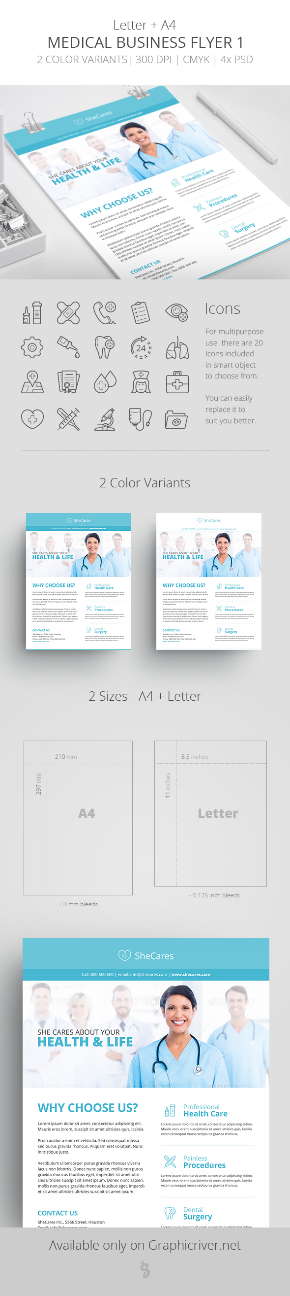 Medical Business Flyer Template 1