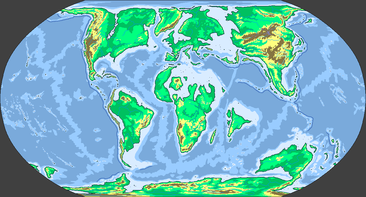 Continental Shelf World Map