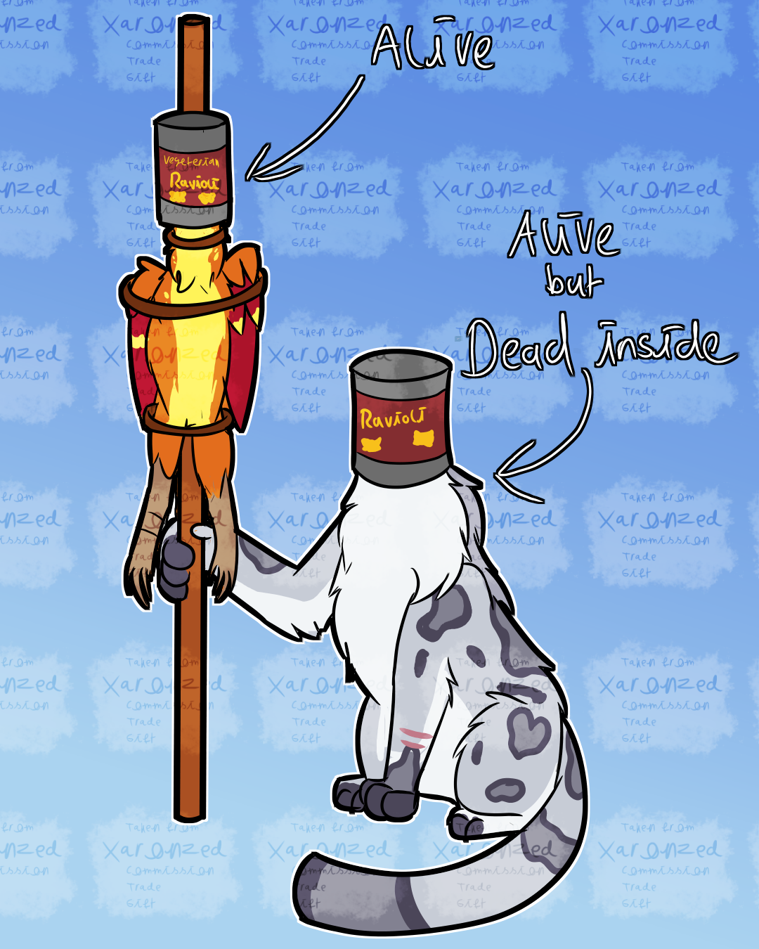 ArtFight between me and Nightmehl in a nutshell