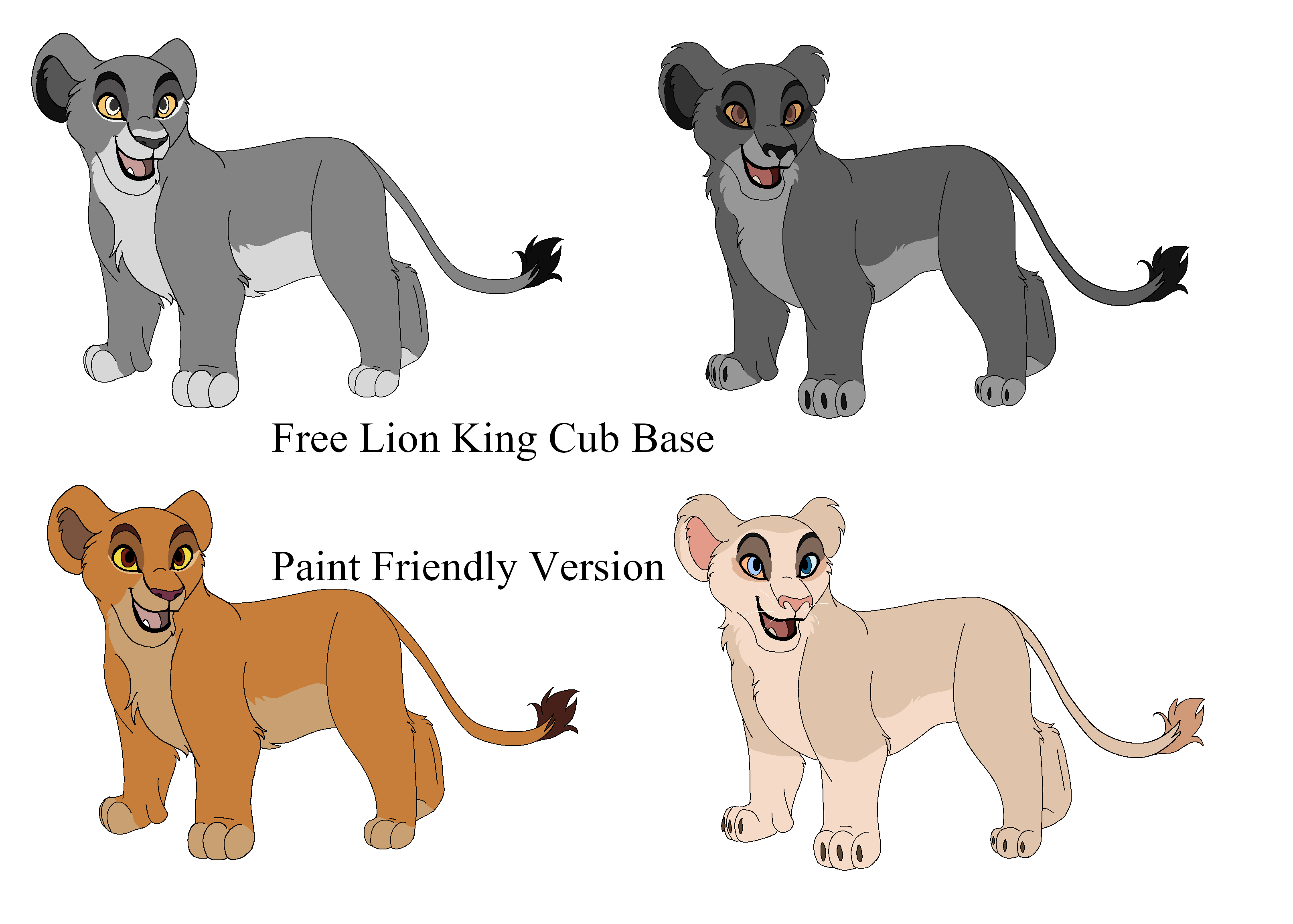 FTU // Lion King Cub Base - Paint Friendly