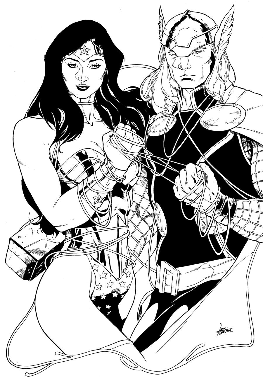 Wonder Woman and Thor