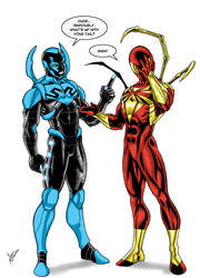 Blue Beetle vs Spiderman