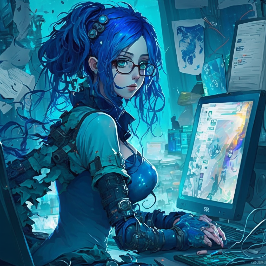 cyber girl by Fodosan on DeviantArt