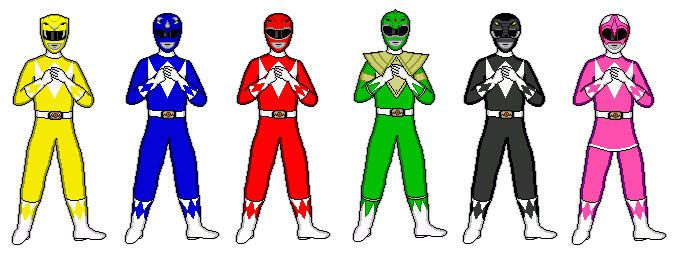 The Original Power Rangers by TitanRanger on DeviantArt