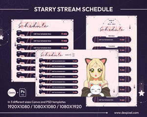 Stream Schedule | Vtuber Schedule | Planner