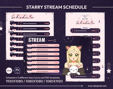 Stream Schedule | Vtuber Schedule | Planner