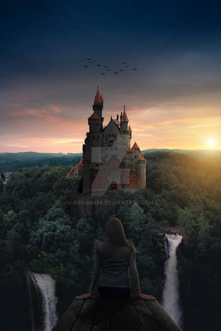 Castle Landscape by Govana98 on DeviantArt