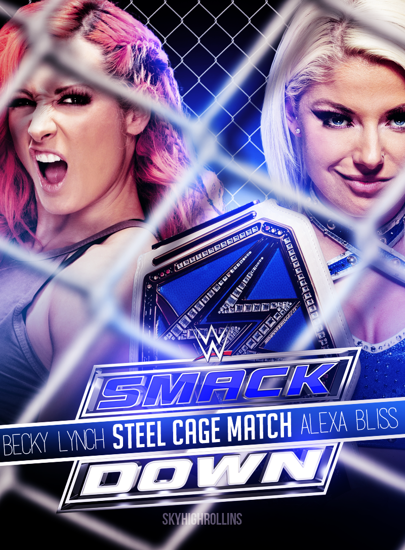 Becky Lynch vs Alexa Bliss  Steel Cage Match by SkyHighRollins on  DeviantArt