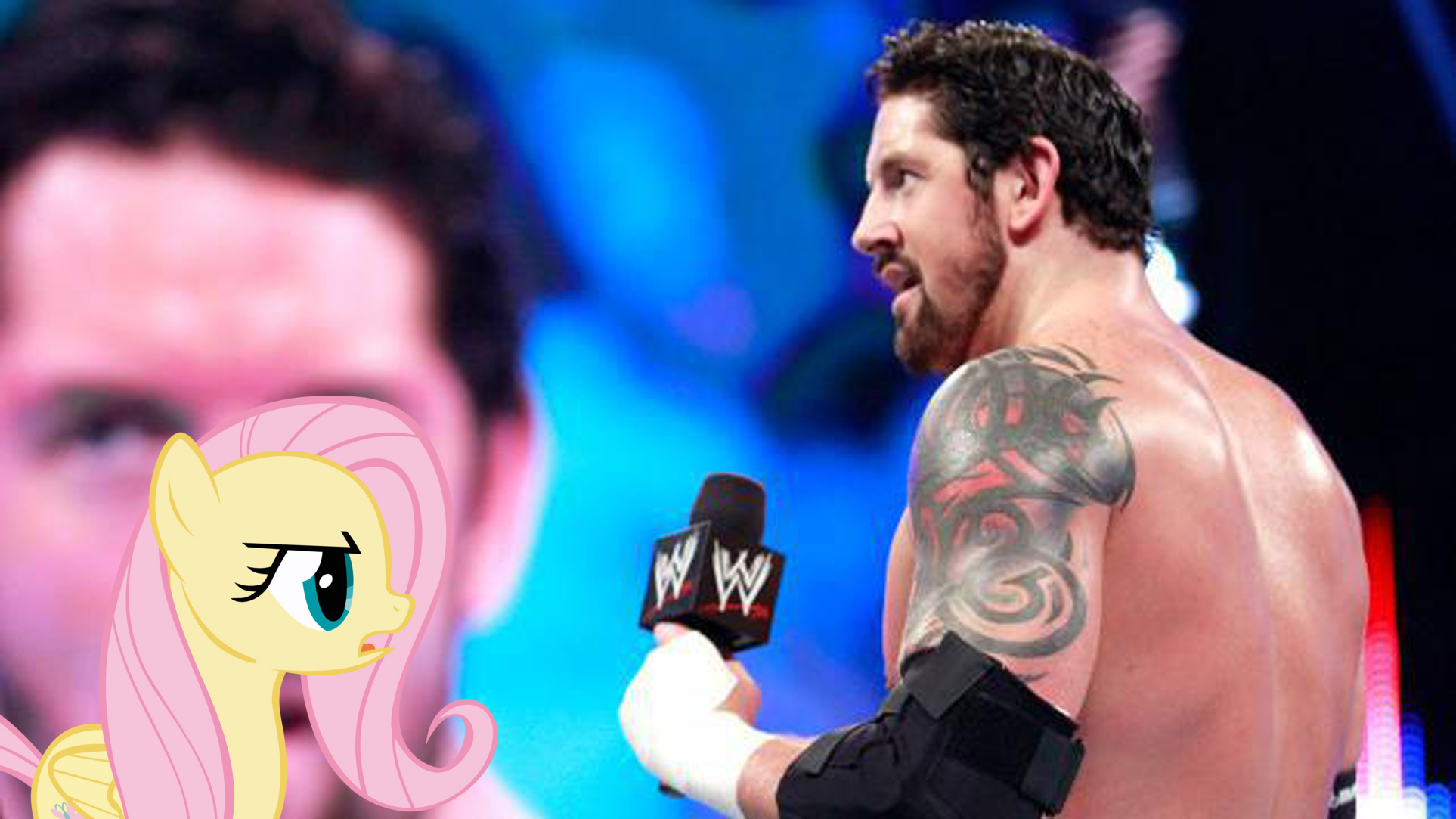 Fluttershy And Wade Barrett