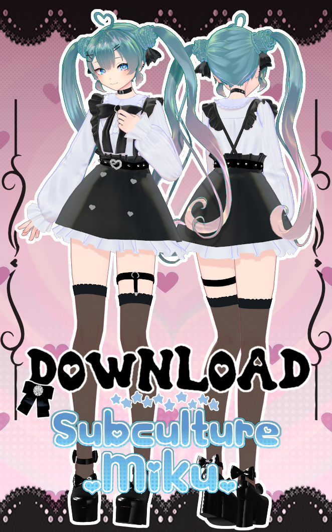 MMD Subculture Miku DOWNLOAD+ by bibimbaplulu on DeviantArt