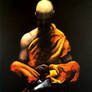 Meditating Shaolin Monk