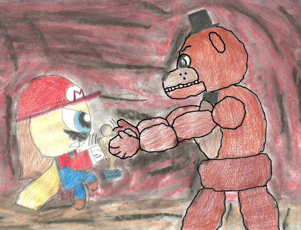 Freddy Raspberry Fighting Mario and Freddy fight for Academy Award by msavaloja on DeviantArt