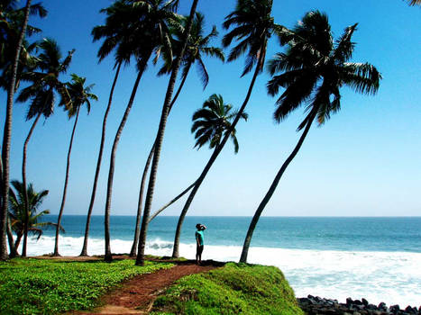 Varkala cliffs