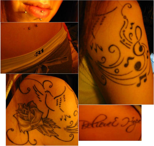 Piercing and Tattoo by djoue on DeviantArt