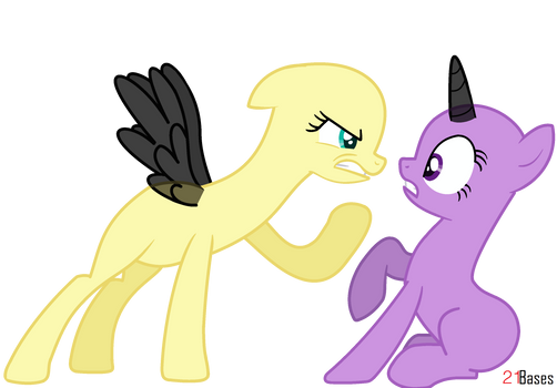 Mlp base: I SWEAR YOU TOUCH MY FRIEND AGAIN