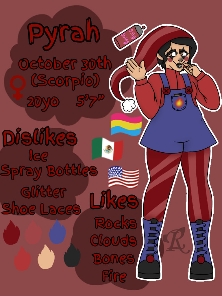 Pyrah Pyrah (Character Sheet) by PridePig on DeviantArt