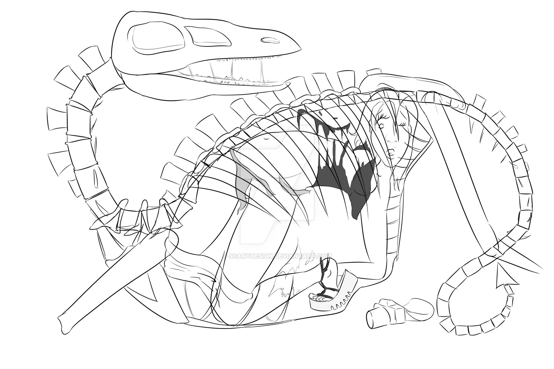 Dinosaur crazy vore by ScaryDesign on DeviantArt