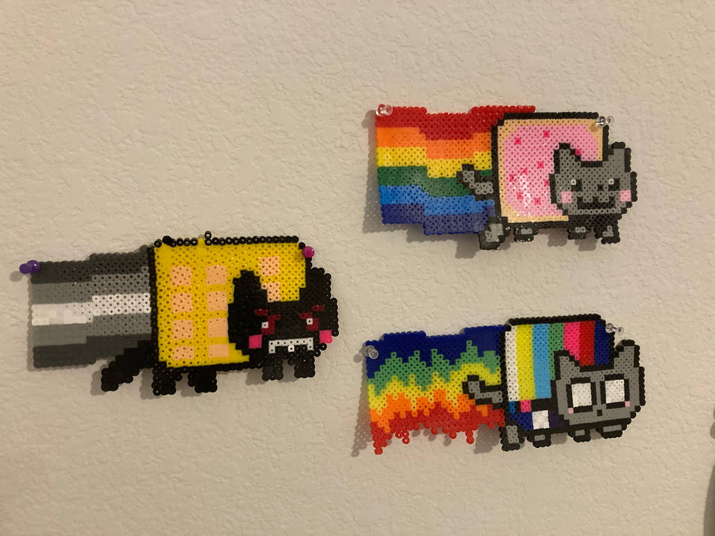 Nyan cat perler bead art. by Hawks-Lover on DeviantArt