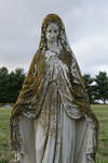 Mary Statue Graveyard by Callalilybeauty