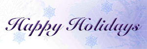 Happy Holidays Text Graphic FTU