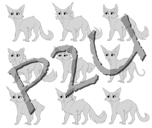 P2U Cat Base - 9 Variations