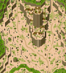 rpg maker desert tower and map by ChampGaming